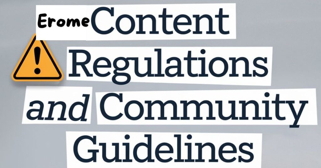 Content Regulations and Community Guidelines on Erome