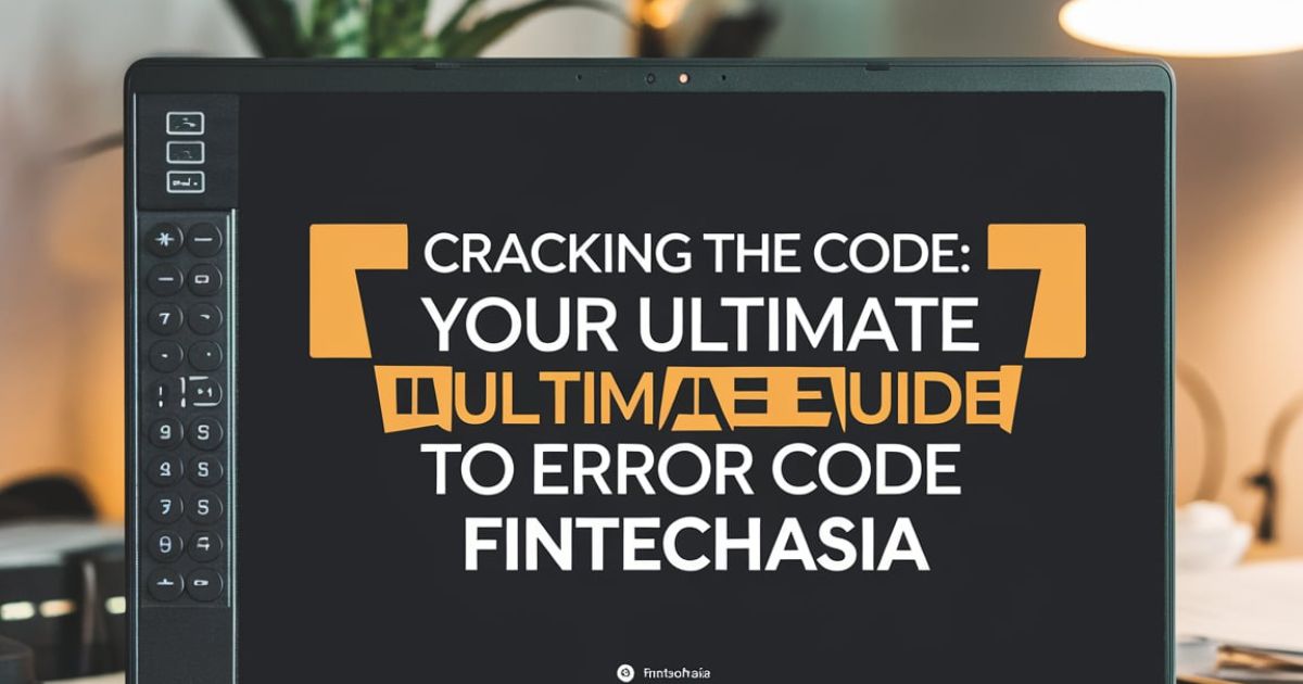 Cracking the Code: Your Ultimate Guide to Error Code FintechAsia