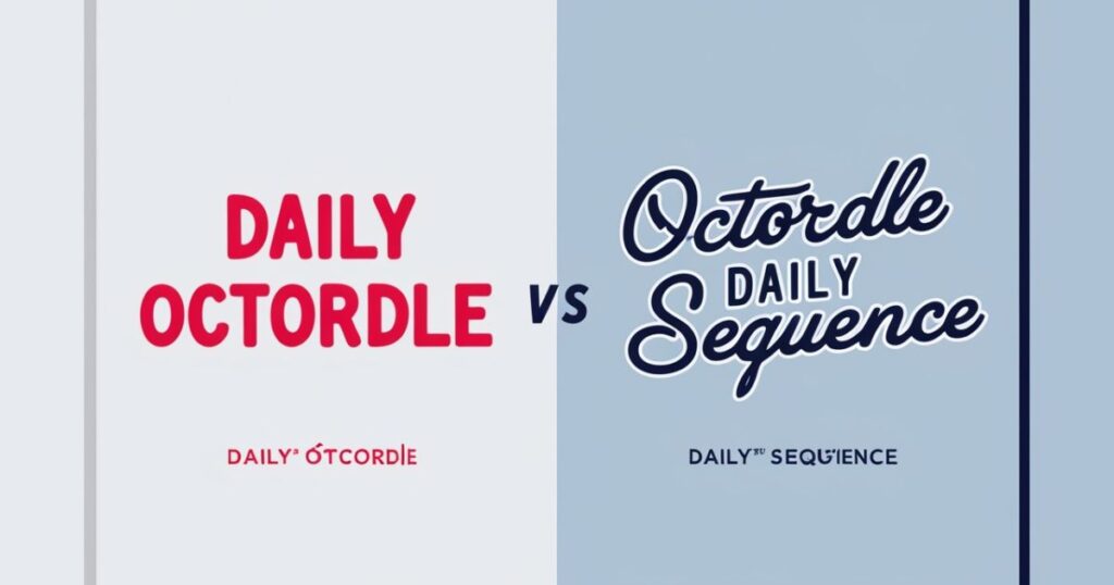 Daily Octordle Vs. Octordle Daily Sequence