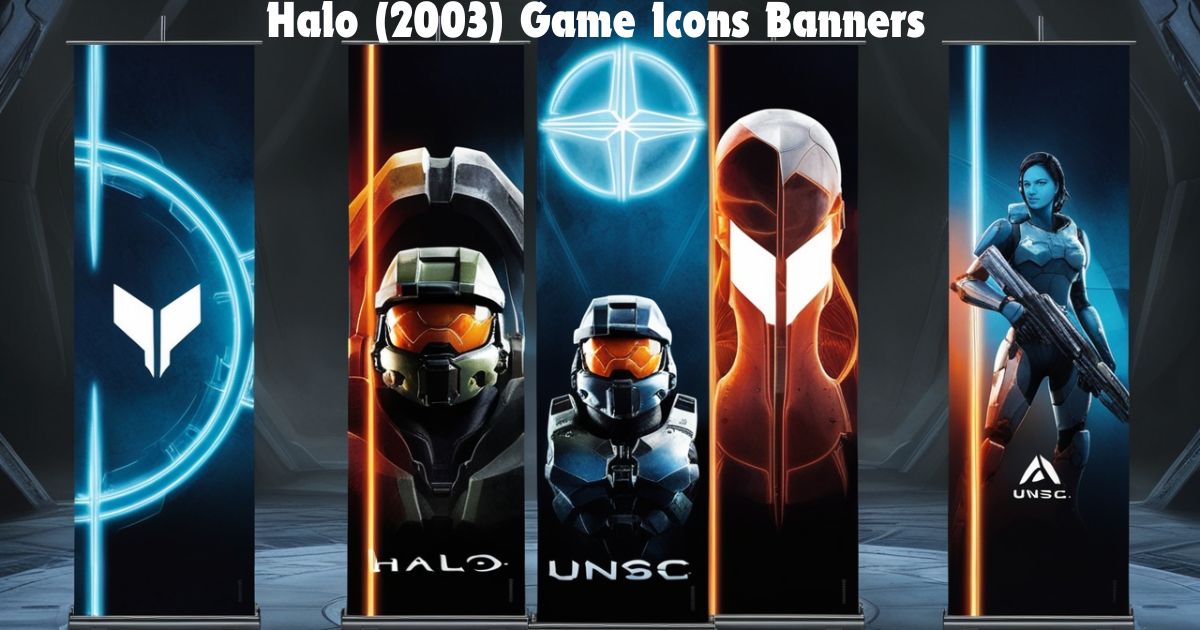 Halo (2003) Game Icons Banners