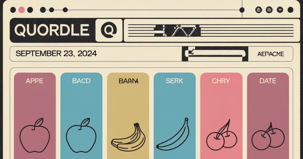 Quordle Daily Sequence Hints Today (September 23, 2024)